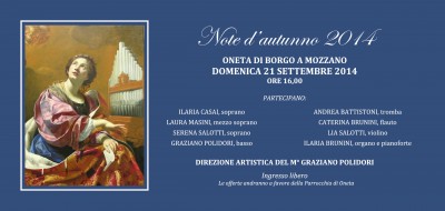 NOTE D'AUTUNNO (3a edizione) - DOMENICA 21 ...