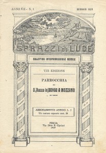  SPRAZZI DI LUCE , NOTIZIARIO DELLA PARROCCHIA DI ...