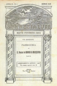  SPRAZZI DI LUCE , NOTIZIARIO DELLA PARROCCHIA DI ...