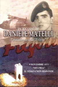 UNA PUBBLICAZIONE RICORDA DANIELE MATELLI, ...