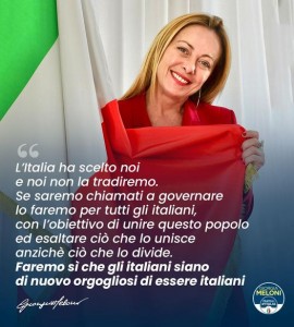 HA VINTO LA MELONI IN ITALIA ED ANCHE A BORGO A ...