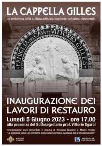 SI RESTAURA A VIAREGGIO LA CAPPELLA GILLES. ...